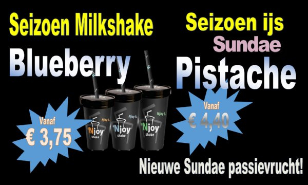 Seizoen Milkshake en Ijs